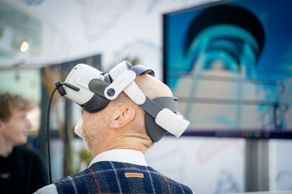 Gamification element at a trade show